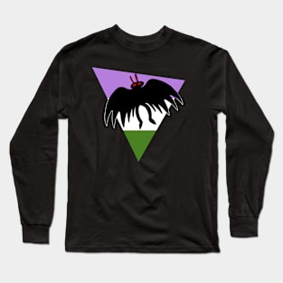 Genderqueer Pride Mothman Long Sleeve T-Shirt